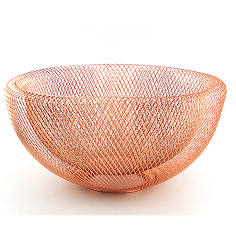 Round Shape Mesh Storage Basket For Living Room