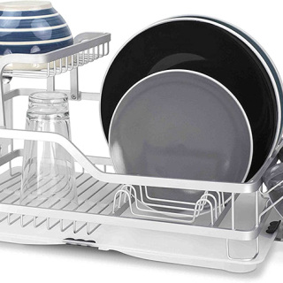 Rak Pengeringan Piring Aluminium 2 Tingkat