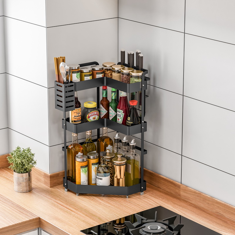 The L-Shaped Corner Kitchen Storage Rack