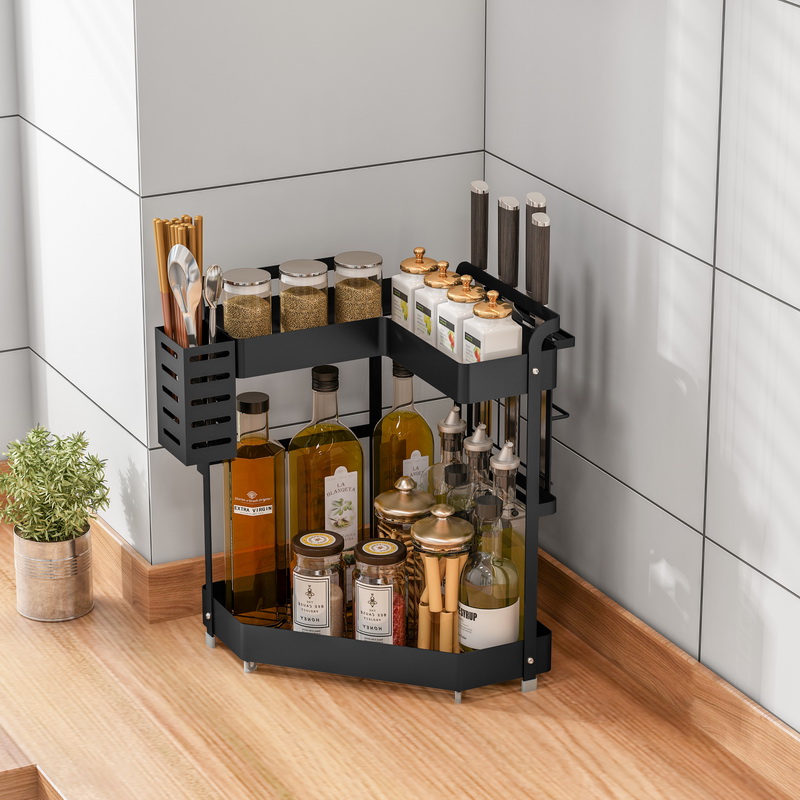The L-Shaped Corner Kitchen Storage Rack