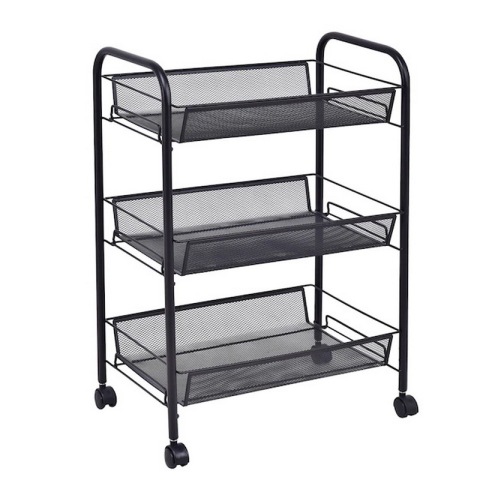 Carro rodante utilitario móvil con cestas de malla