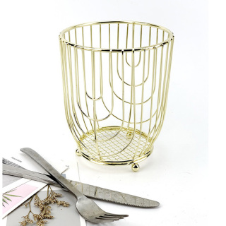Gold Utensilienhalter für Tisch