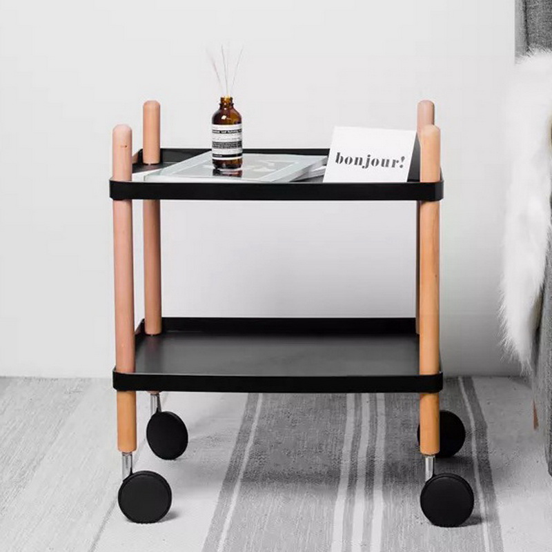 Bathroom Storage Trolley With Lockable Wheels