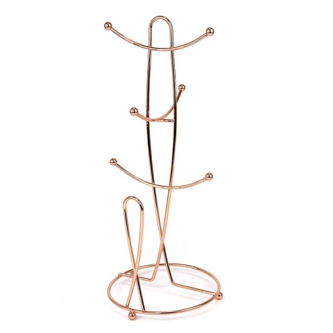 Soporte de taza de café chapado en cobre