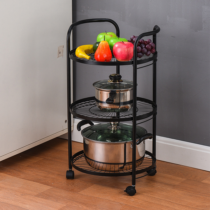 Kitchen Pot Cookware Storage Stand With Wheels