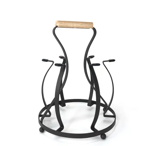 Holzaufhänger Glashalter Rack