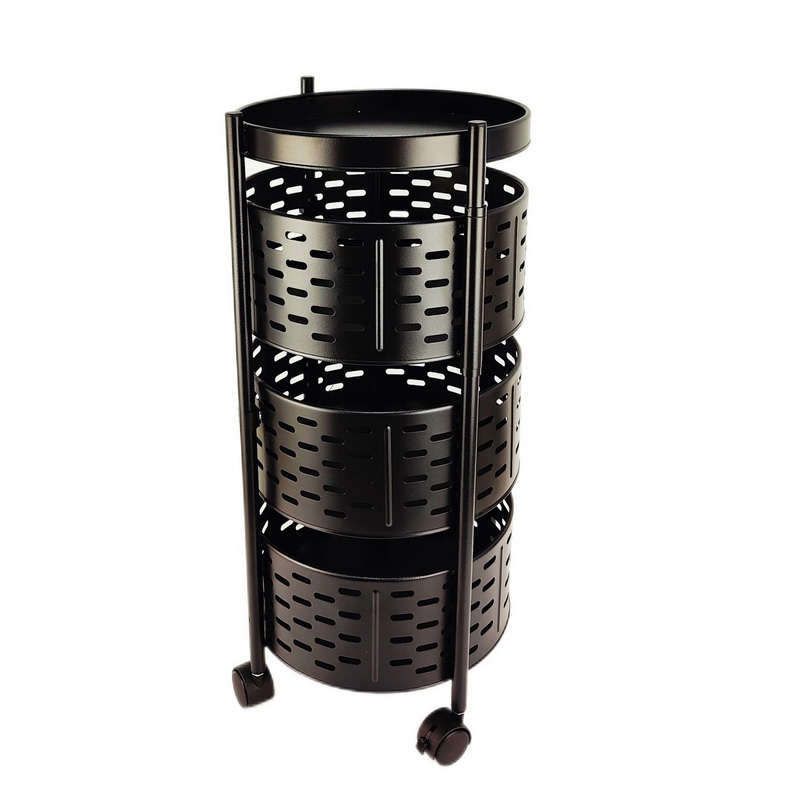 Supply Metal Storage Round Rotating Bakset Rack Wholesale Factory ...