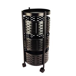 Estante de Bakset giratorio redondo de almacenamiento de metal