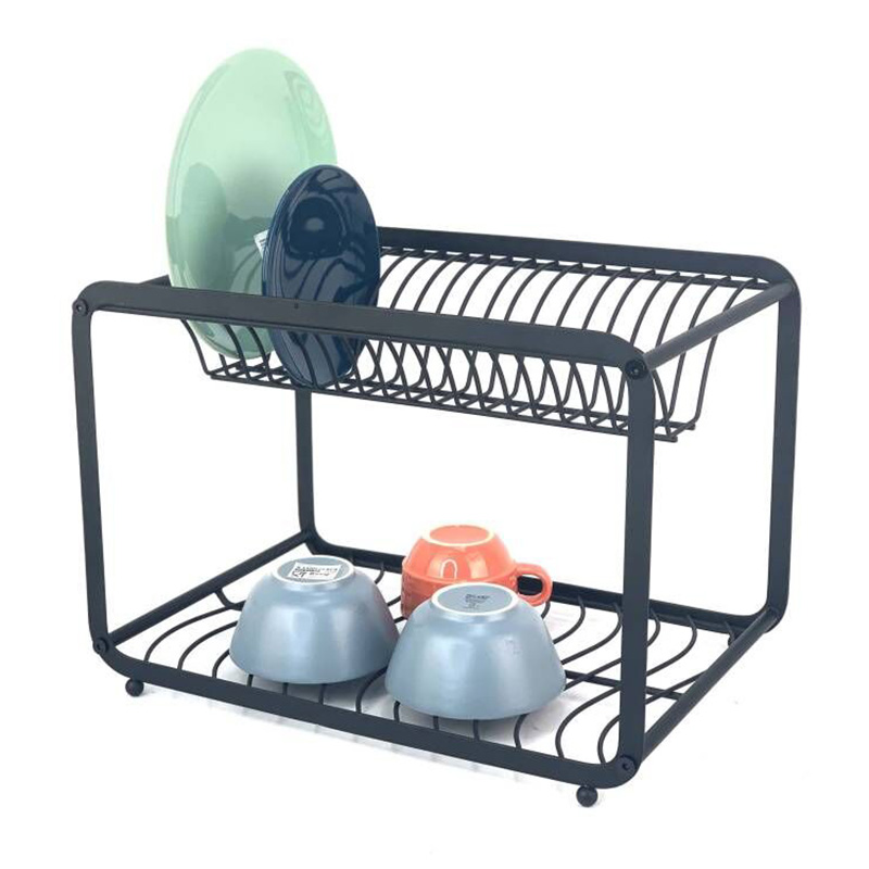 Stylish Double Tier Dish Shelf Over The Counter