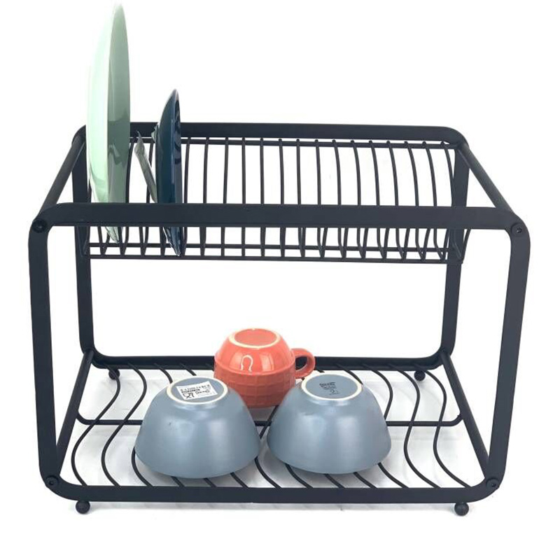 Stylish Double Tier Dish Shelf Over The Counter