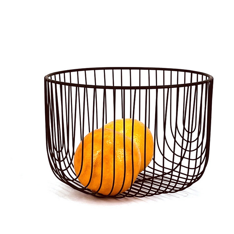 Powder Coated Wire Fruit Basket For Kitchen