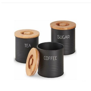 Food Storage Organizers With Bamboo Lids