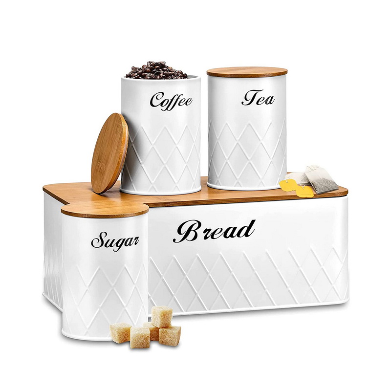 Coffee Sugar Tea Storage Containers For Kitchen Counter