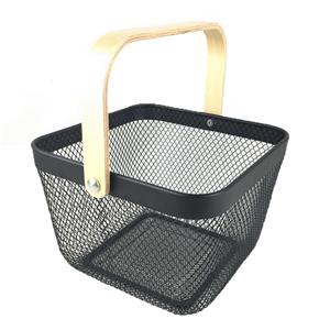 Organizador de cestas de almacenamiento de juguetes de malla para exteriores con asa