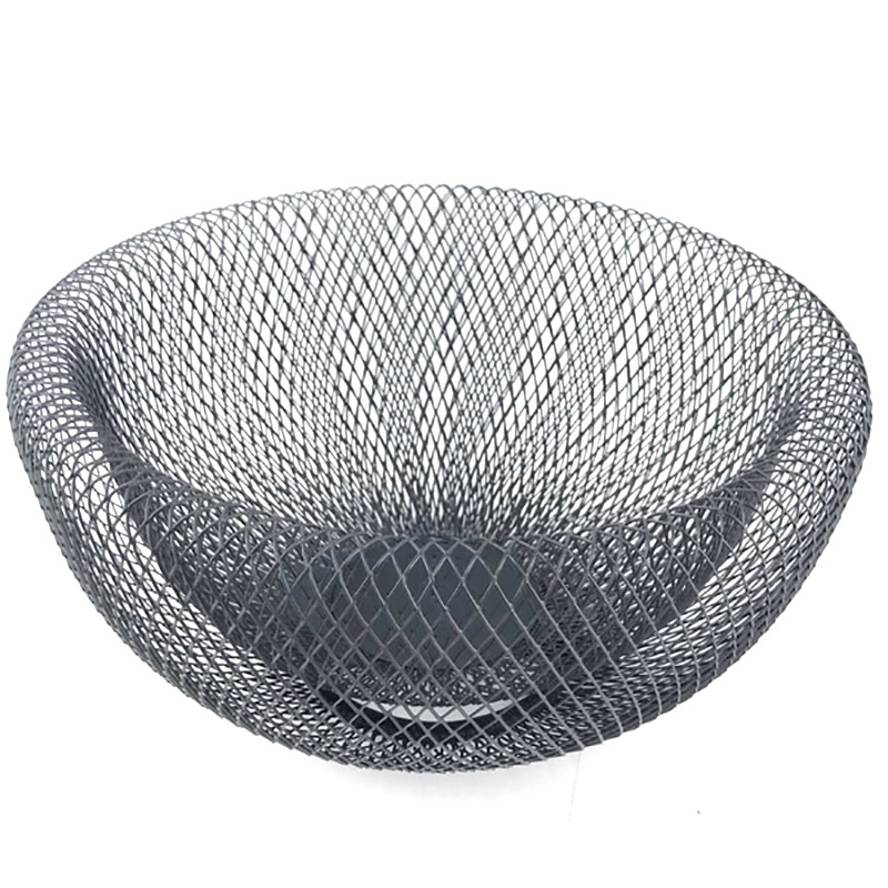 Round Shape Mesh Storage Basket For Living Room