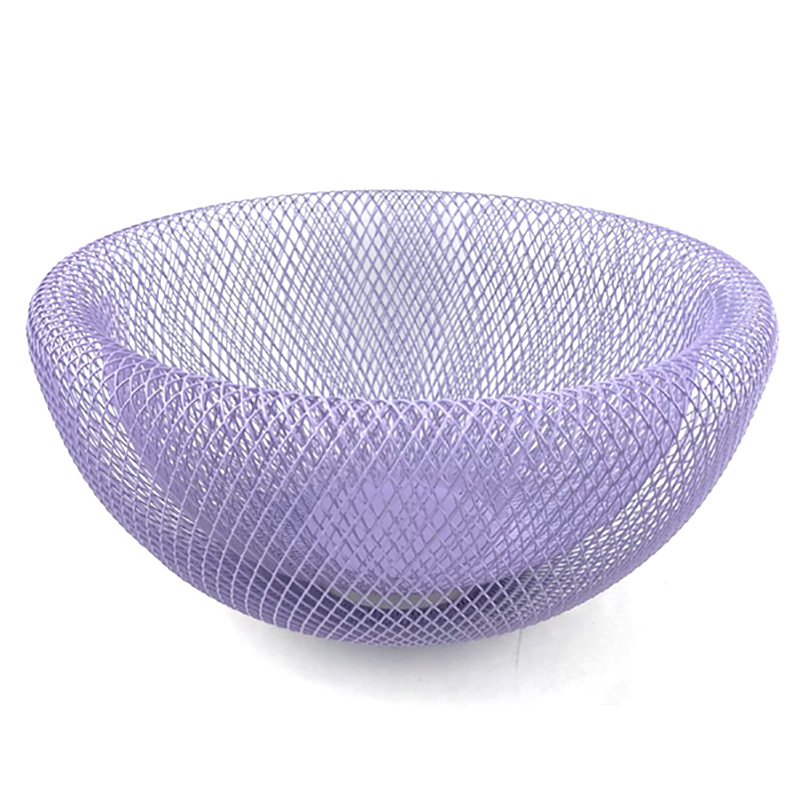 Round Shape Mesh Storage Basket For Living Room