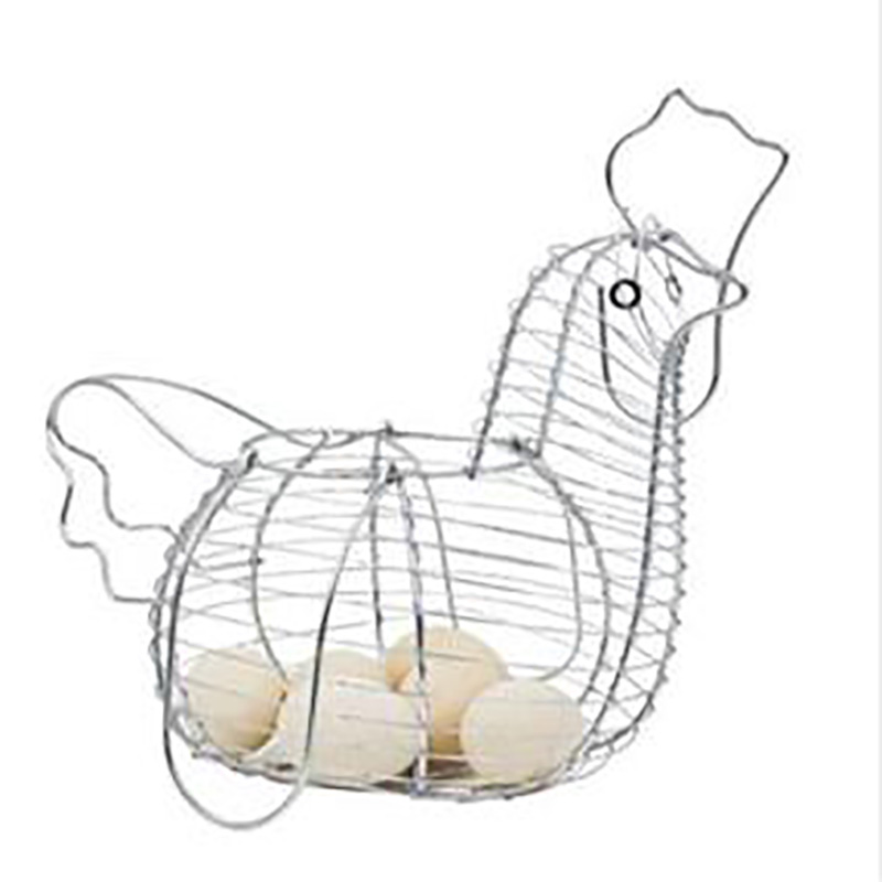 Household Essentials Metal Egg Storage Kitchen Basket