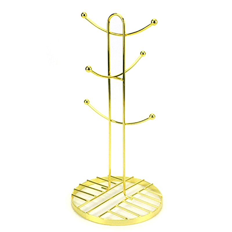 골든 컬러 머그 랙 스탠드