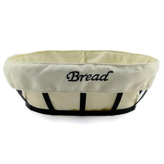 Gray Oval Vintage Bread Basket