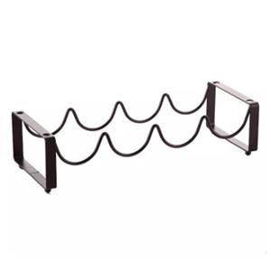 Stand Rak Anggur Penyimpanan Besar Stackable Hitam