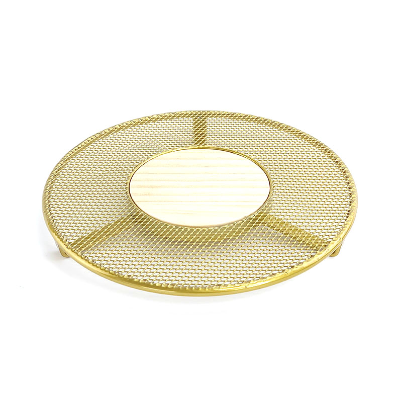 Salvamanteles de acero resistente al calor con patas