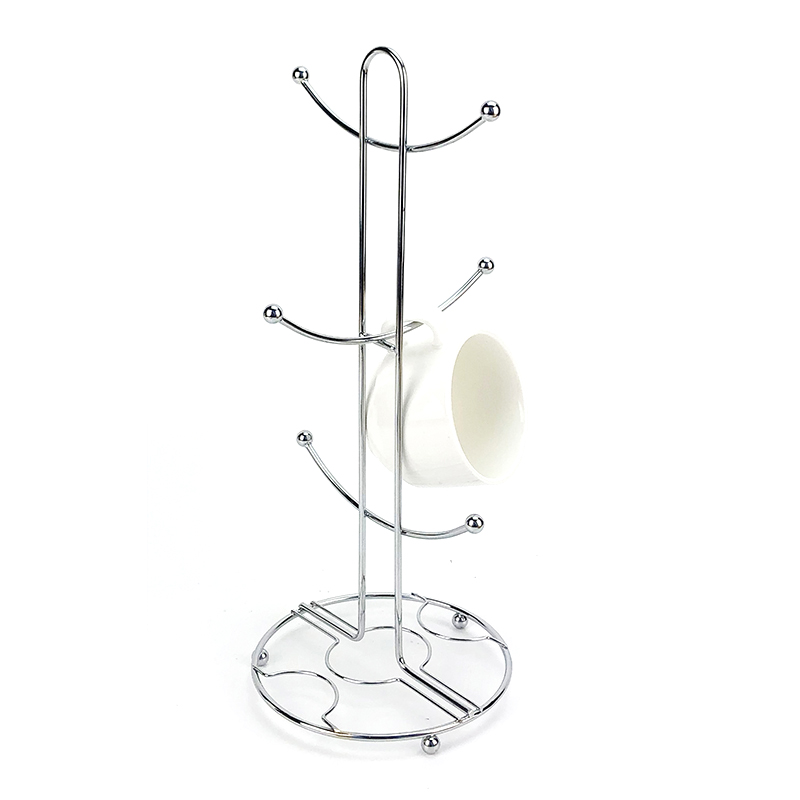 Vas kávésbögre bögre tartó fa