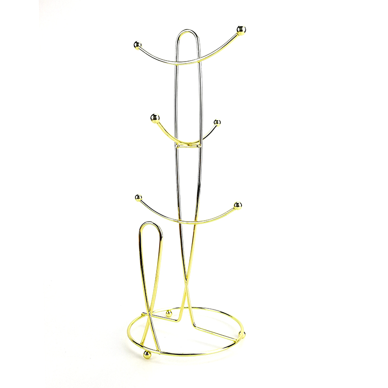 حامل أكواب القهوة المطلي بالنحاس