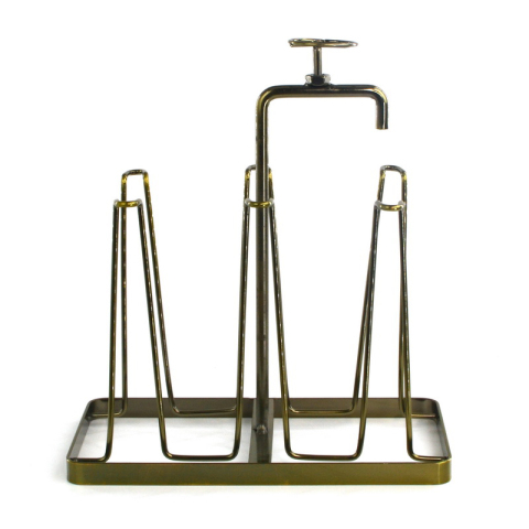 árbol de taza de alambre de hierro para 6 tazas