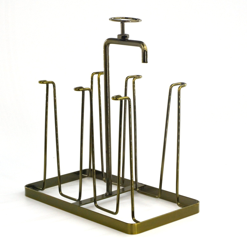 Iron Wire Mug Tree For 6 Mugs