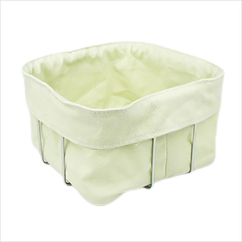 Fabric White Bread Basket