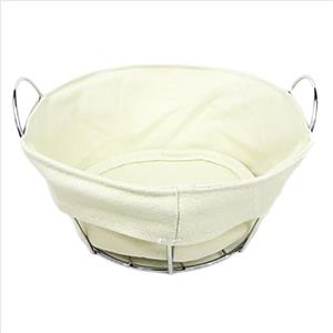 Round Cotton Bread Basket With Handle