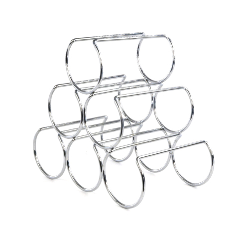 6 Rak Penyimpanan Meja Anggur Logam Botol