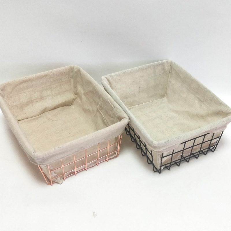 Fabric White Bread Basket