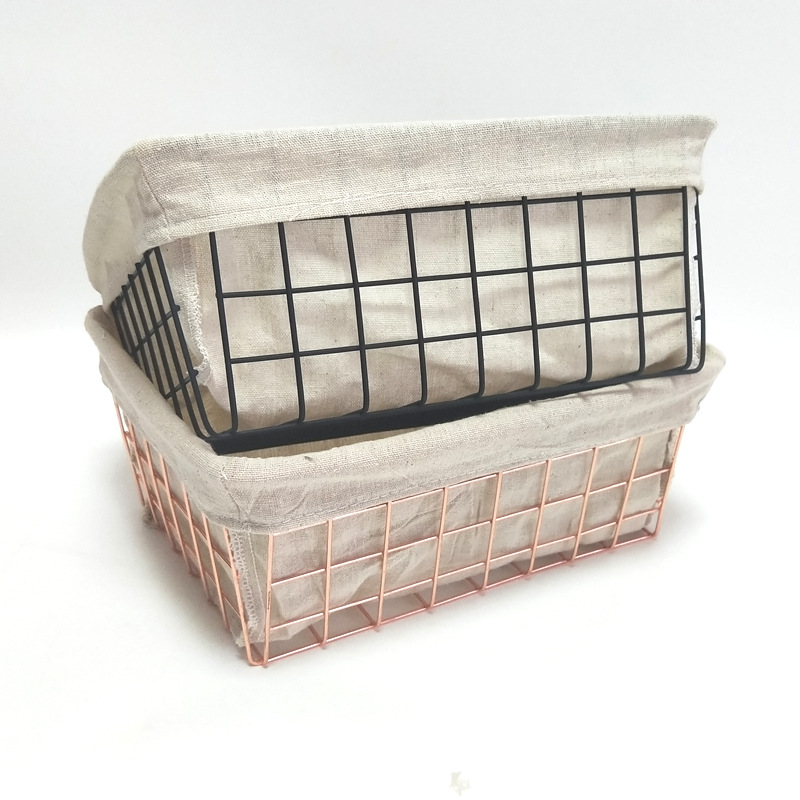 Fabric White Bread Basket