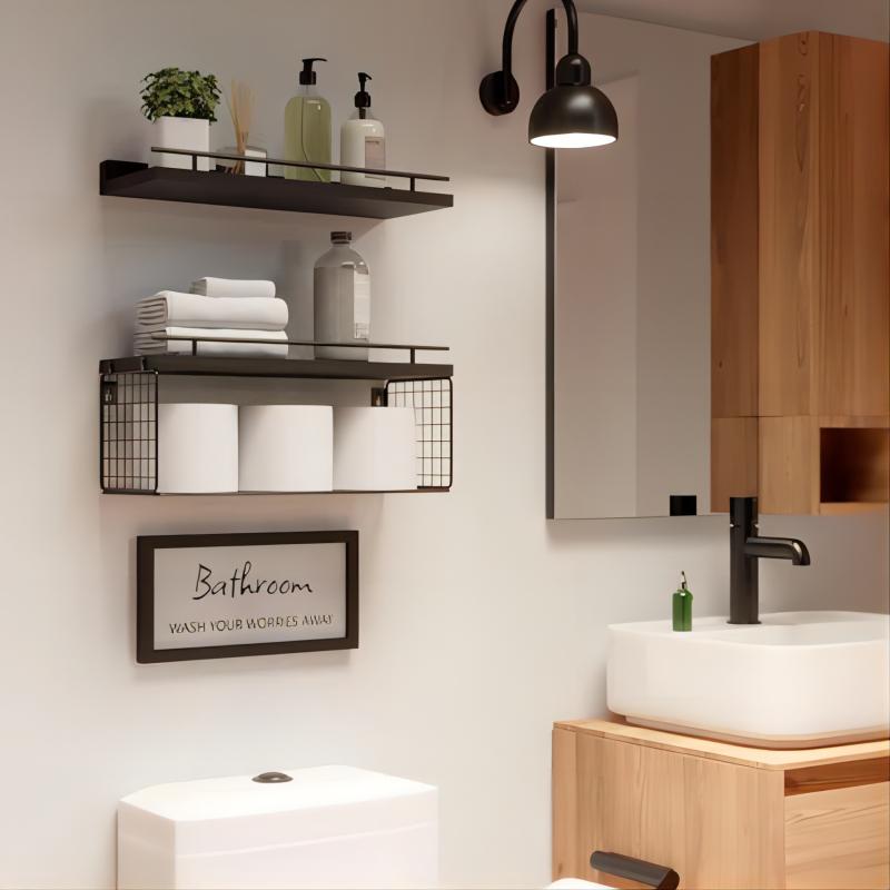 The Use of Iron Bathroom Racks in Home Decor