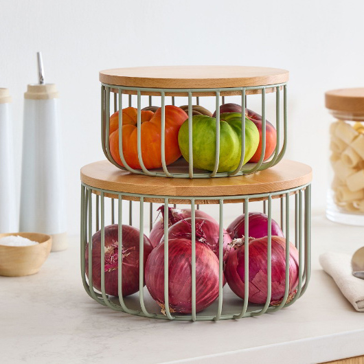 Metal Fruit Storage Basket: Organize Your Kitchen in Style