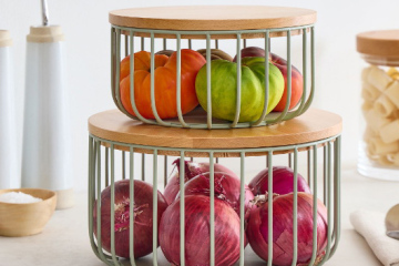 Fém gyüm?lcstároló kosár: Rendezze stílusosan konyháját