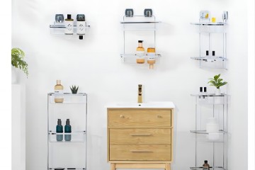 FéM éS M?ANYAG KOMBINáCIóS FüRD?SZOBA RáC