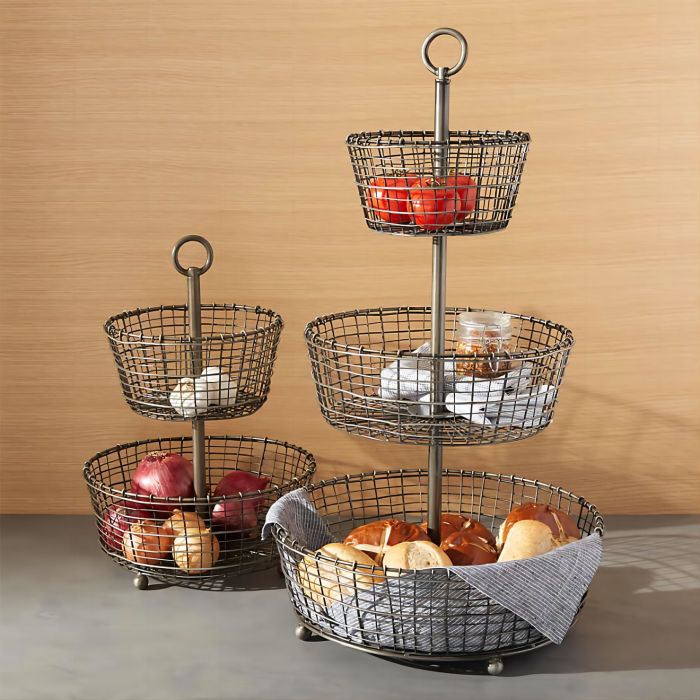 2 And 3 Tier Wire Fruit And Vegetable Basket-Classic and Timeless Design