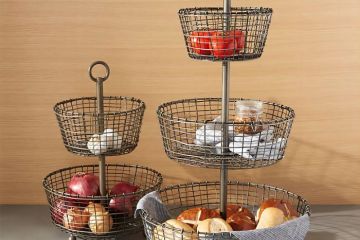 2 és 3 réteg? vezetékes gyüm?lcs- és z?ldségkosár – klasszikus és id?tlen design
