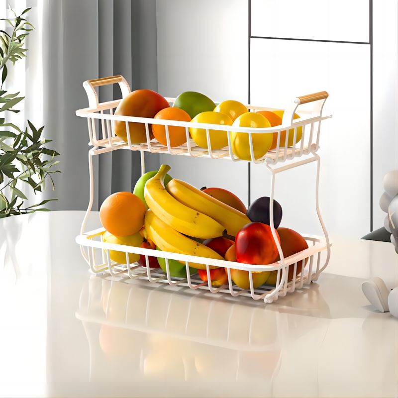 Wire Decorative Storage Fruit Basket