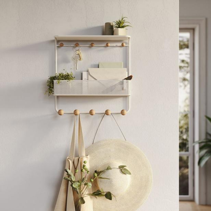 Wall Mounted Coat And Hat Hook Rack