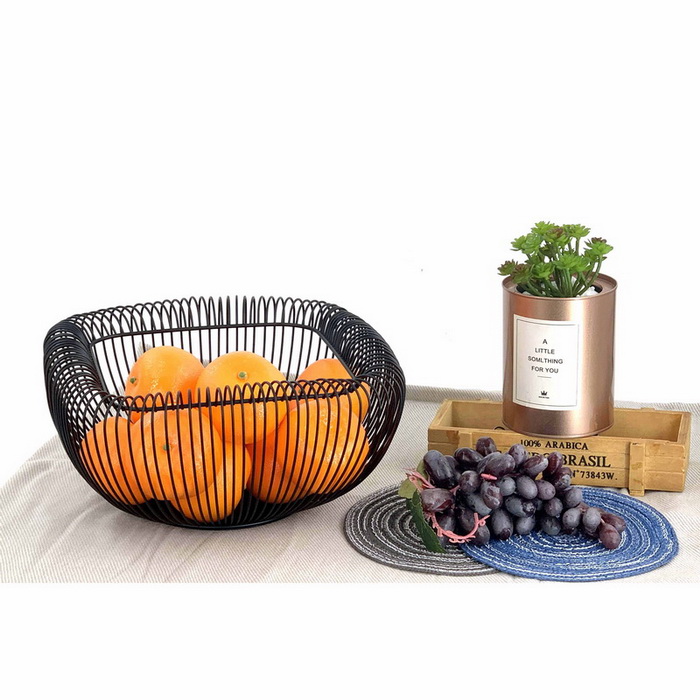 Art in Life - Black Metal Basket