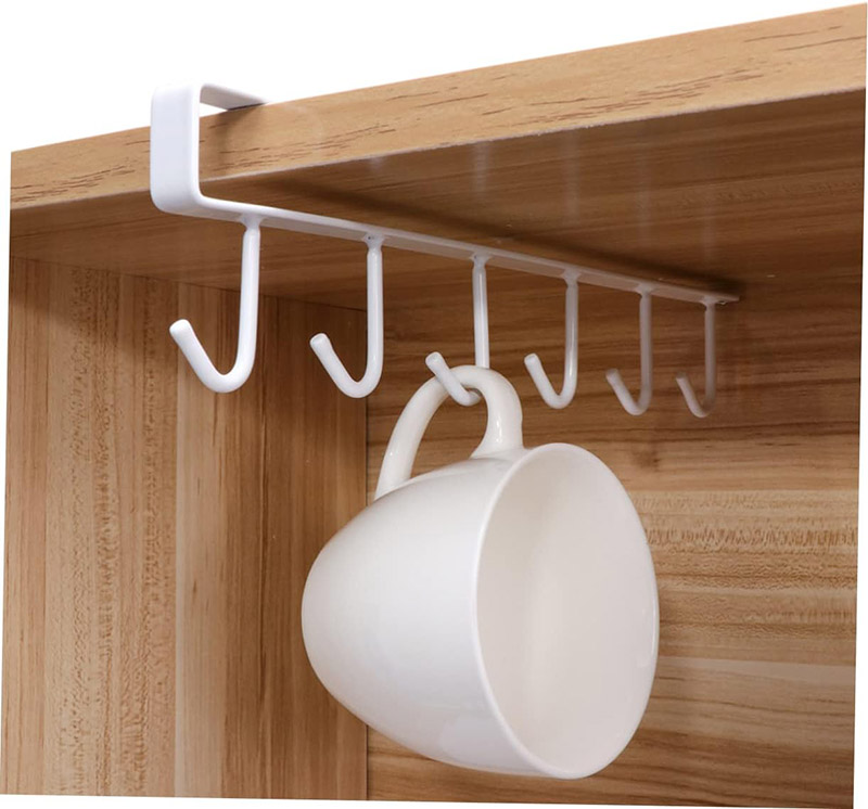 Kitchen Cabinet Shelf Rack With Wood Handle
