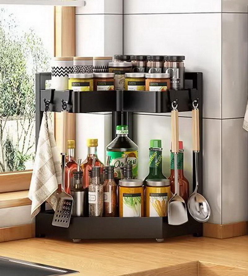 Corner Kitchen Storage Rack