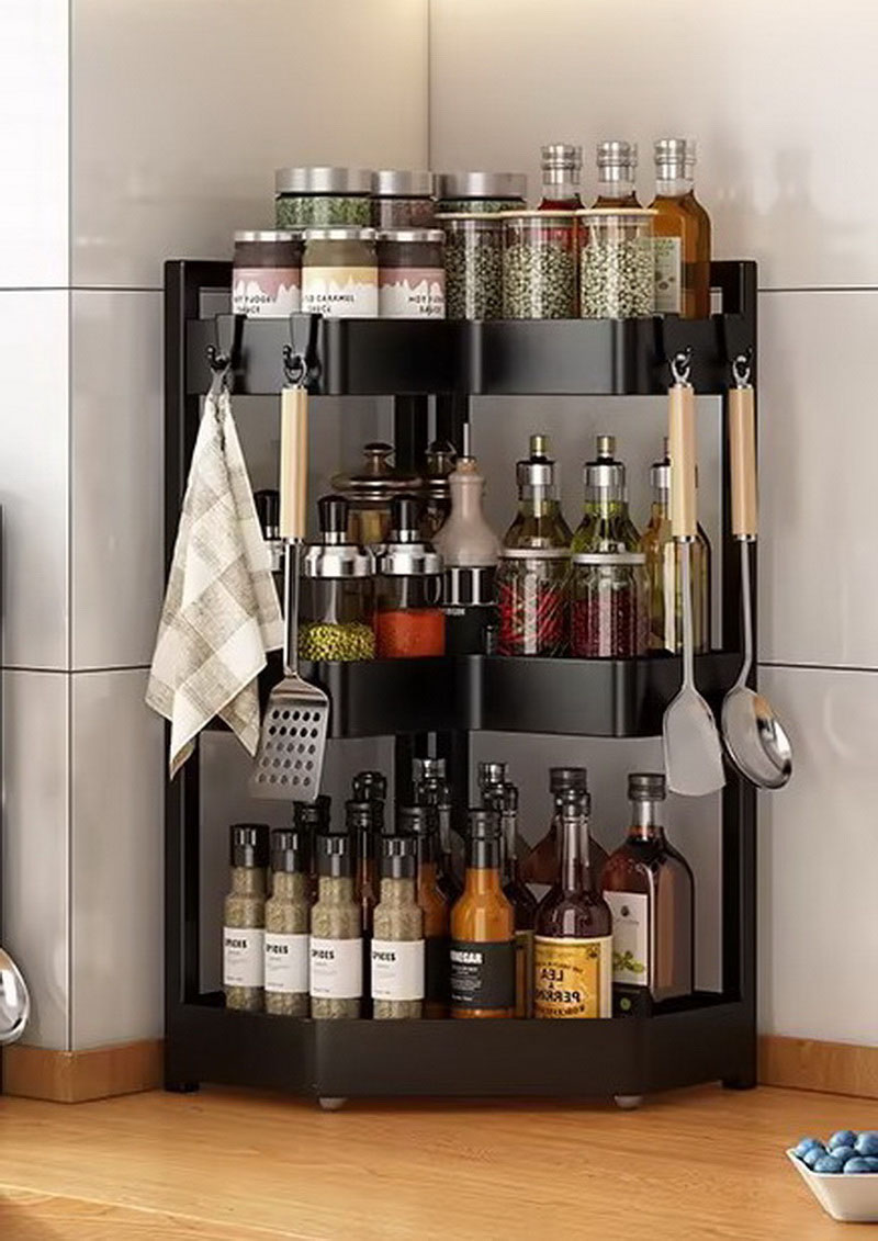 Corner Kitchen Storage Rack