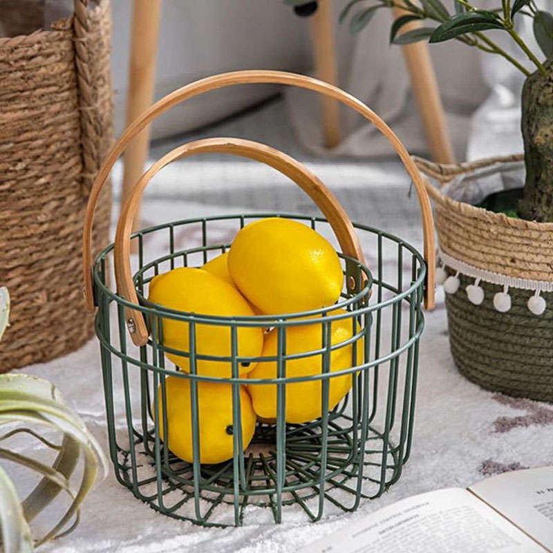 Wire storage basket