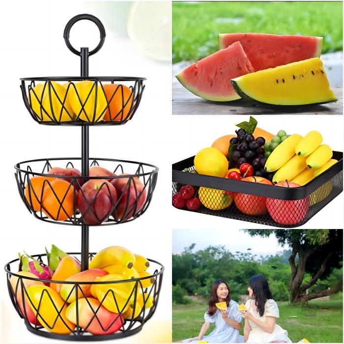 scorching summer, colorful fruits and simple and stylish fruit baskets perfect match!