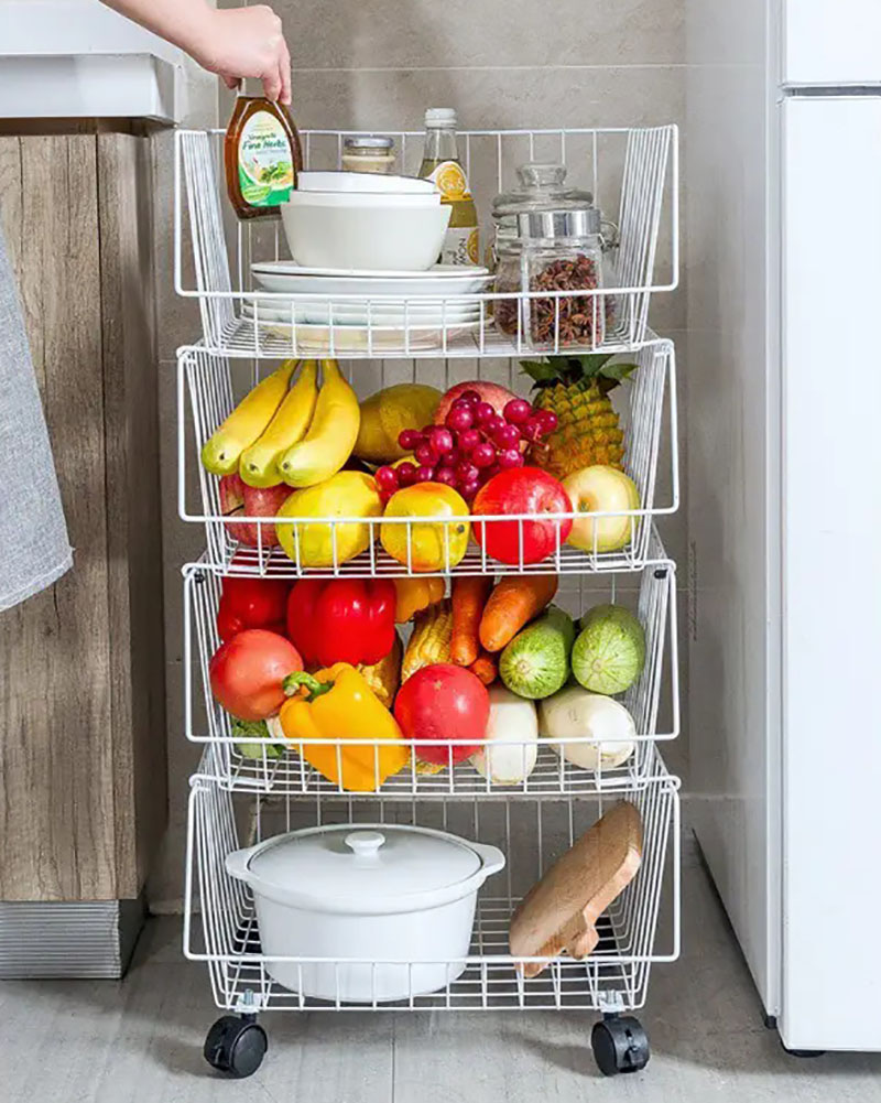 Wire Countertop Fruit Storage