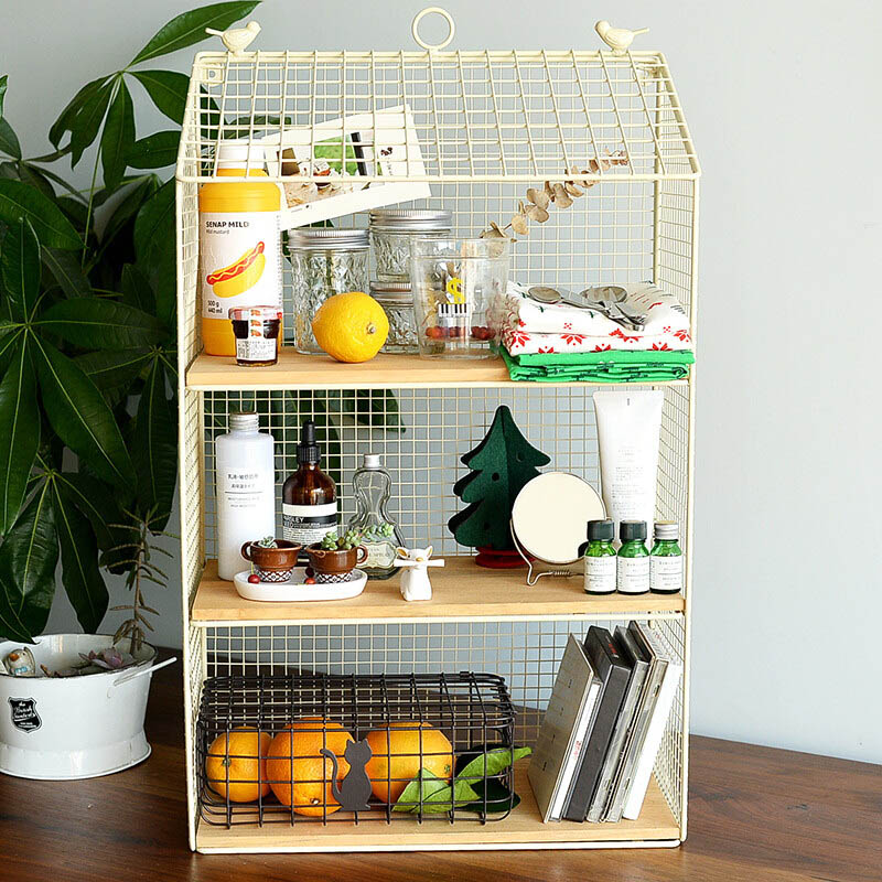 Metal Storage Baskets With Handle